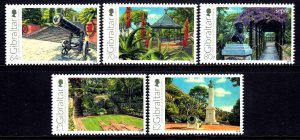 Gibraltar 2016 Alameda Gardens Complete Mint MNH Set SC 1559-1563 FV £5.14