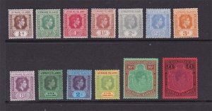 Leeward Islands 1938 kGVI Sc 103-115 set MH