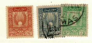 Syria #315 MH, 317-8 used