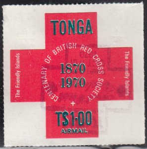Tonga 1970 used Sc #C82 1pa Red Cross Centenary British Red Cross