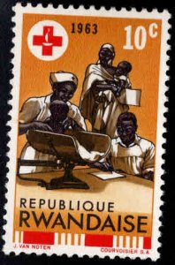 RWANDA Scott 44  MH* Red Cross stamp