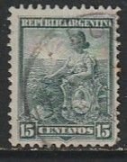 1901 Argentina - Sc 132 - used VF - single - Allegory, Liberty Sealed