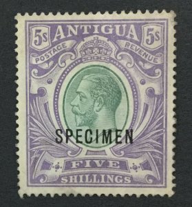 MOMEN: ANTIGUA SG #51s SPECIMEN 1913 MINT OG H LOT #191796-226