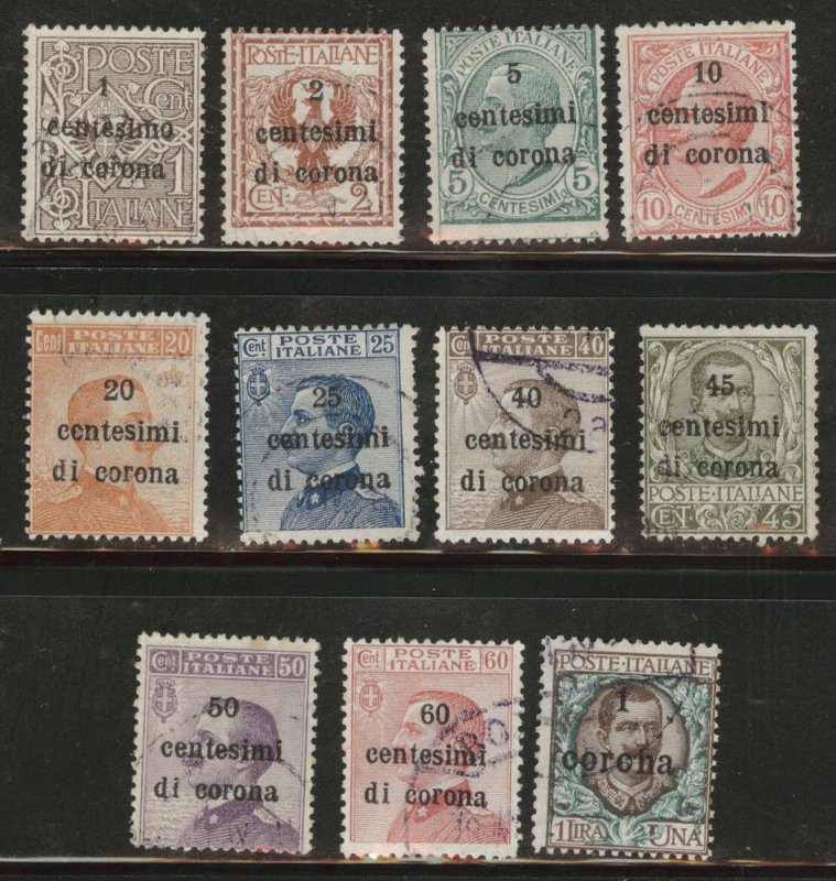 Austria Italian occupation of Triest Scott N64-N73  Used set