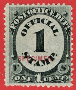 [0878] 1875 Scott#O47S MNGAI 1¢ black cv:$45 SPECIMEN