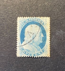 *US Stamp #24, used, some toning on right but otherwise very nice stamp