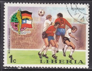 Liberia 675 World Cup Soccer 1974