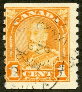 Canada Scott 178 UH - 1930 1c King George V Coil - SCV $8.00