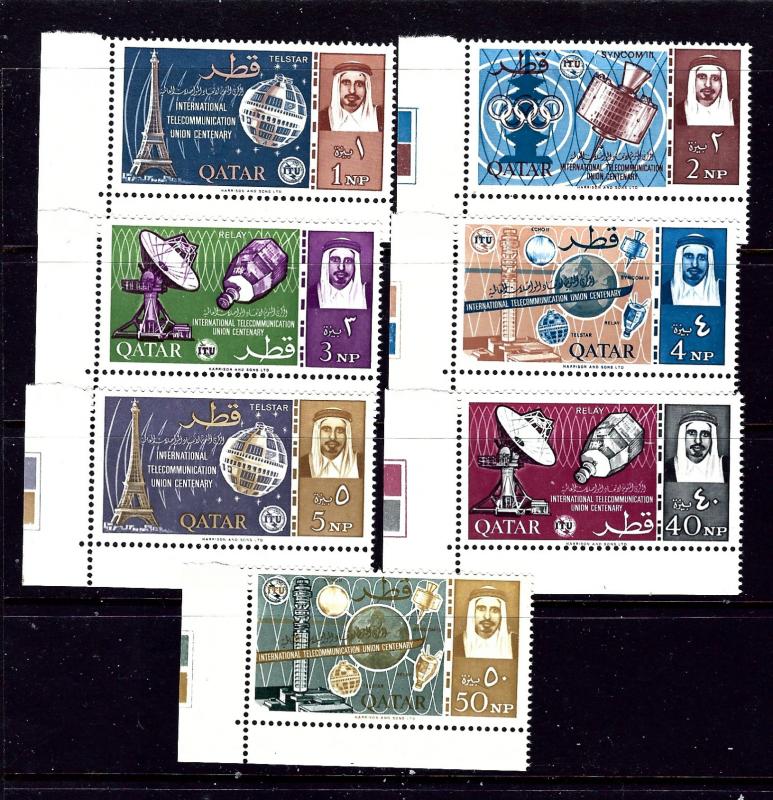 Qatar 61-67 MNH 1965 Partial set missing high value