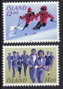 Iceland 1983  MNH Outdoor sports complete