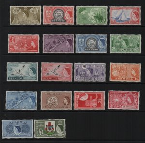 Bermuda 1953 SG135-50 unmounted mint set of 18 definitives
