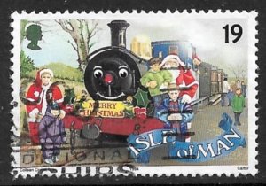 ISLE OF MAN 1994 19p Santa and Train CHRISTMAS Issue Sc 620 VFU