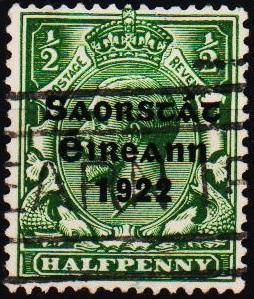 Ireland. 1922 1/2d S.G.52 Fine Used