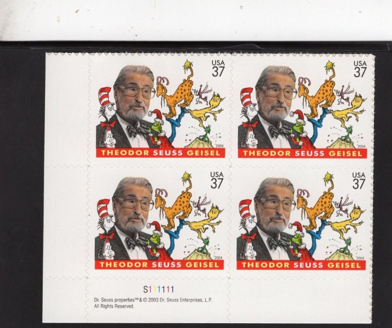 3835 Dr. Seuss, MNH LL-PB/4 (#S111111)