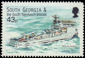 South Georgia #266-269, Complete Set(4), 2001, Ships, Polar, Never Hinged