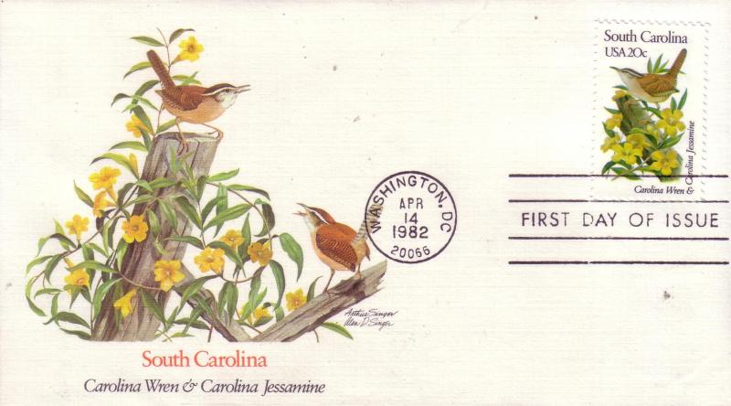 US Sc# 1953 / 2002 FDC's State Birds & Flowers Complete UXZ