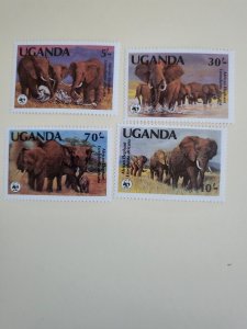 Stamps Uganda Scott #371-4 nh