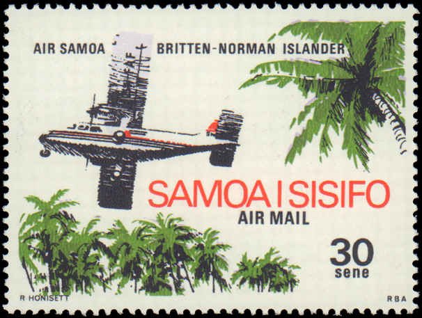 Samoa #C3-C6, Complete Set(4), 1970, Aviation - Airplanes, Never Hinged