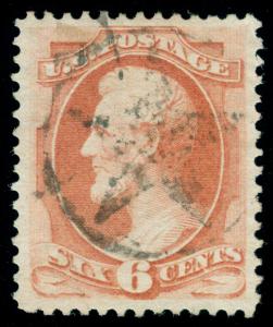 MOMEN: US STAMPS #159 STAR IN CIRCLE CANCEL USED XF