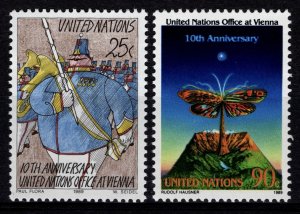 United Nations 1989 10th Anniv. of Vienna International Centre, Set [Mint]