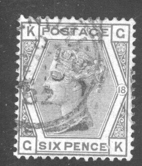 Great Britain 86, Plate #18.   Used, F/VF,  CV $72.50  .....  2480124