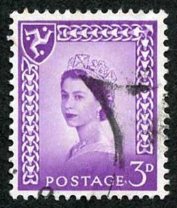 IOM SG2a 3d Deep Lilac on Chalky Paper Fine used cat from 6.50 pounds