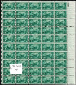 930 Mint,OG,NH... Pane of 50... Brookman CV $7.00