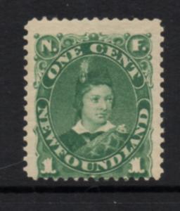 Newfoundland Sc 45 1897 1c green Prince of Wales stamp mint