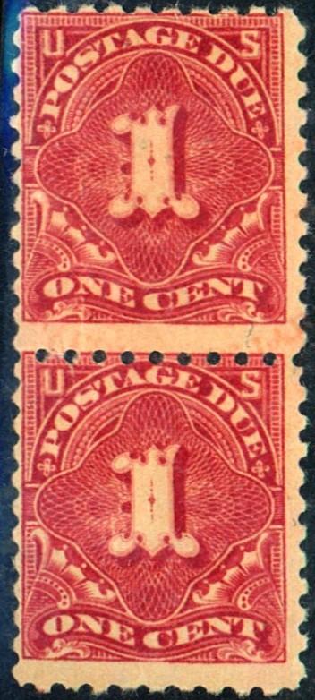 U.S. #J38 MINT Pair F-VF OG LH Creases 