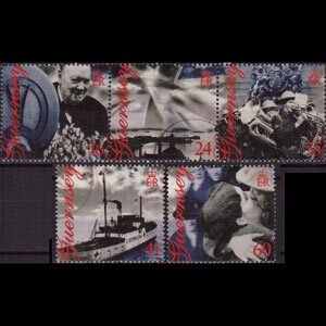 GUERNSEY 1995 - Scott# 553-7 Liberation Set of 5 Used