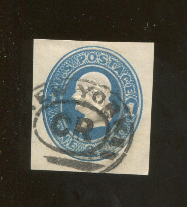 1870 United States of America Benjamin Franklin 1c Postage Stamp #U74 CV $30 