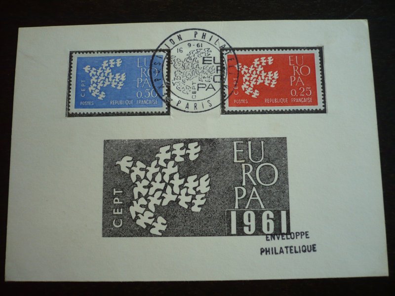 Europa 1961 - France - Set - First Day Cover