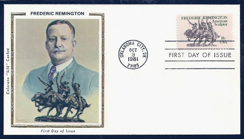 UNITED STATES FDC 18¢ Frederic Remington 1981 Colorano