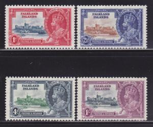 Falkland Is 77-80 MLH set nice colors scv $ 35 ! see pic !