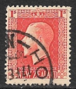 NEW ZEALAND 1915-22 1sh KGV Portrait Issue Sc 159 VFU