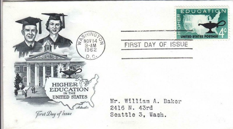 1962, Higher Education, Artmaster, FDC (D14418)