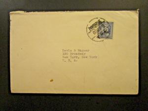 China 1936 25c Sen on Cover to USA - Z5771