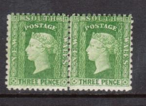 New South Wales #63h NH Mint Pair