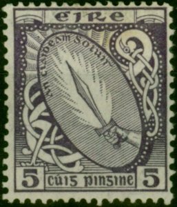 Ireland 1923 5d Deep Violet SG78 Fine MM