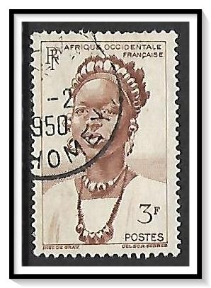 French West Africa #56 Peul Woman Used