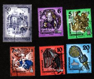 Austria # 1603,1606,1607,1609,1613,976 Used!
