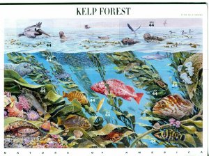 US Scott #4423   Kelp Forest Sheet MNH. Free Shipping.