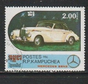 1986 Cambodia - Sc 689 - used VF - 1 single - Mercedes Benz