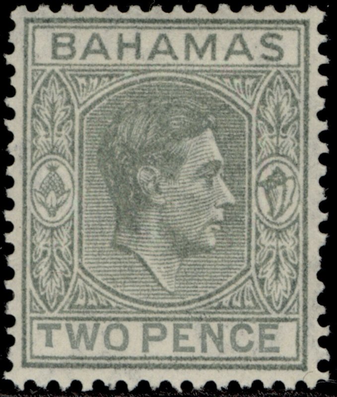 BAHAMAS GVI SG152a, 2d pale slate, LH MINT. Cat £950. SHORT T