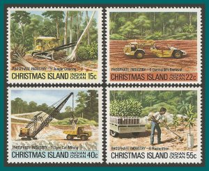 Christmas Island 1980 Phosphate 2, MNH  #99-102,SG126-SG912