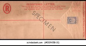 GRENADA - 6c KGVI REGISTERED ENVELOPE - SPECIMEN - UNUSED