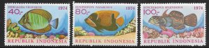 Indonesia 926-28  1974   set 3  FVF Mint NH