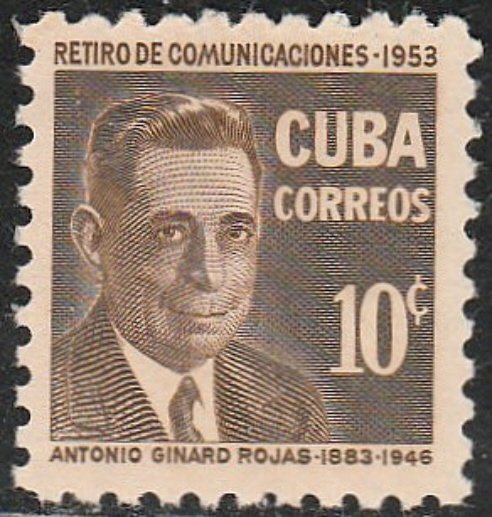 ​1954 Cuba Stamps Sc 518 Antonio Ginard Rojas MNH