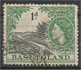 BASUTOLAND, 1954, used 1p, Orange River,  Scott 47