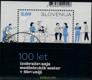 763767 MNH ESLOVENIA 2024 100 AÑOS DE FORMACIÓN EN ENFERMERÍA